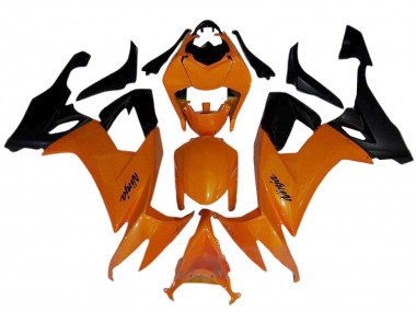 2008-2010 Kawasaki ZX10R Motorcycle Fairings - Orange Black UK Manufacturers