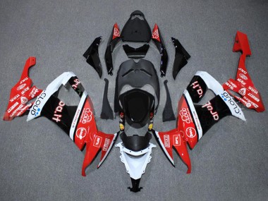 2008-2010 Kawasaki ZX10R Motorcycle Fairings - Red White Black Cloud Aruba.it UK Manufacturers