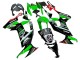 2008-2010 Kawasaki ZX10R Motorcycle Fairings - Green White Red Black Monster Elf 66 UK Manufacturers