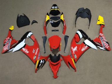 2008-2010 Kawasaki ZX10R Motorcycle Fairings - Red Yellow White Black UK Manufacturers