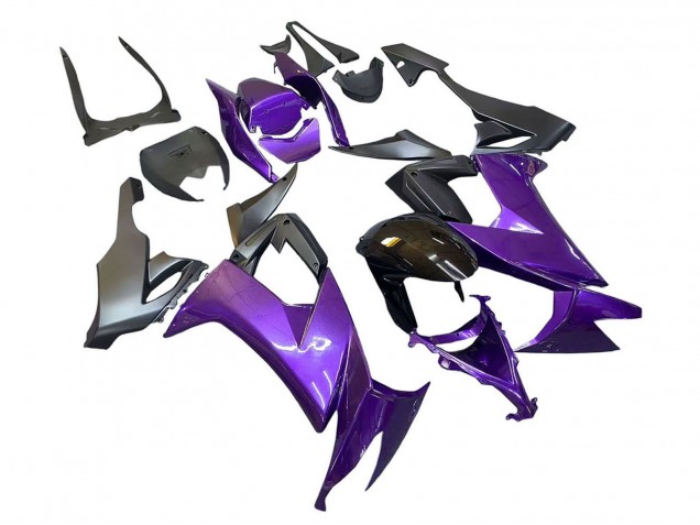 2008-2010 Kawasaki ZX10R Motorcycle Fairings - Purple Black UK Manufacturers