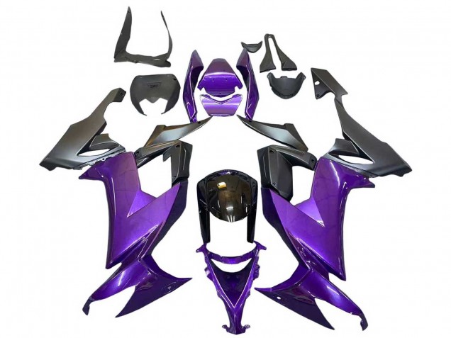 2008-2010 Kawasaki ZX10R Motorcycle Fairings - Purple Black UK Manufacturers
