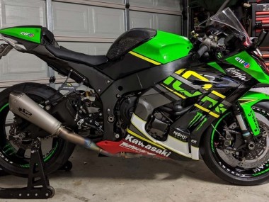 2011-2015 Kawasaki ZX10R Motorcycle Fairings - Green Yellow Black White Elf Monster UK Manufacturers