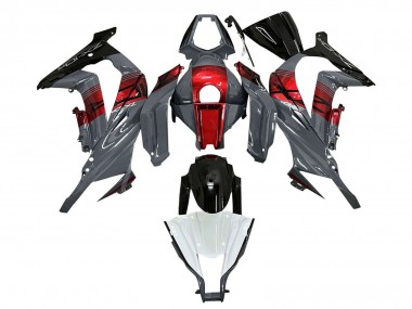 2011-2015 Kawasaki ZX10R Motorcycle Fairings - Grey RED Glossy Black UK Manufacturers