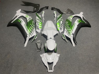 2011-2015 Kawasaki ZX10R Motorcycle Fairings - White Green Matte Black UK Manufacturers