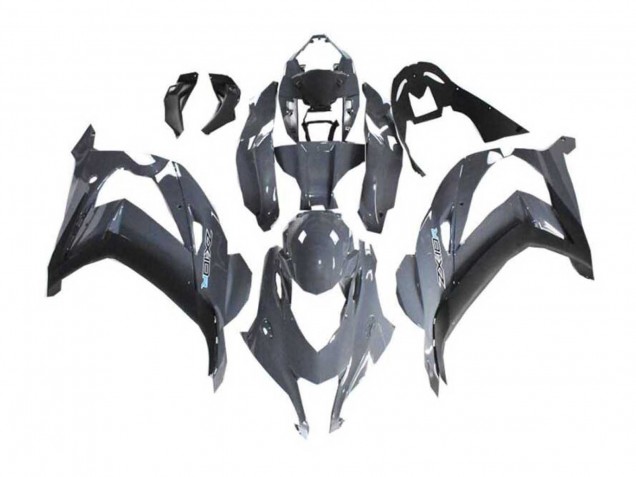 2016-2020 Kawasaki ZX10R Motorcycle Fairings - Nardo Grey Black UK Manufacturers