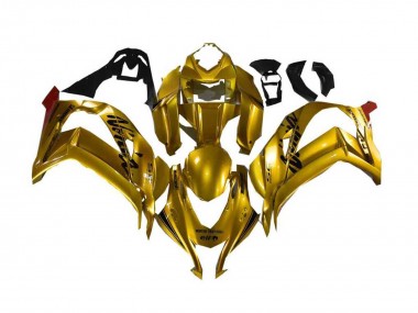 2016-2020 Kawasaki ZX10R Motorcycle Fairing - Gold Black UK Manufacturers