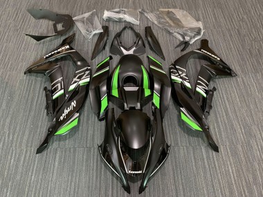 2016-2020 Kawasaki ZX10R Motorcycle Fairings - Matte Black Green White Ninja UK Manufacturers