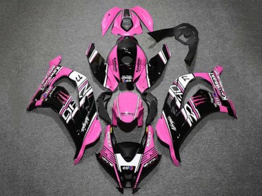 2016-2020 Kawasaki ZX10R Motorcycle Fairings - Pink Glossy Black White Elf Monster UK Manufacturers