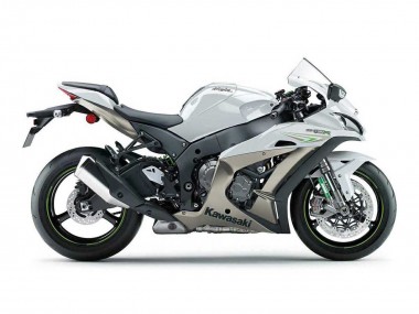 2016-2020 Kawasaki ZX10R Motorcycle Fairings - Pearl White Green UK Manufacturers