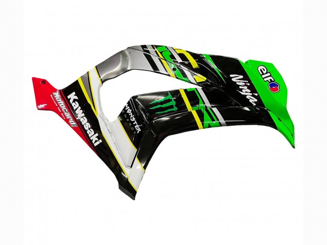 2016-2020 Kawasaki ZX10R Motorcycle Fairings - Green Yellow Red Black Elf Monster UK Manufacturers