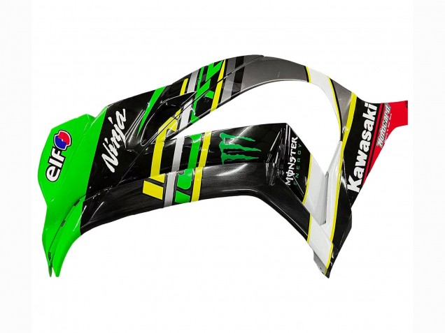 2016-2020 Kawasaki ZX10R Motorcycle Fairings - Green Yellow Red Black Elf Monster UK Manufacturers