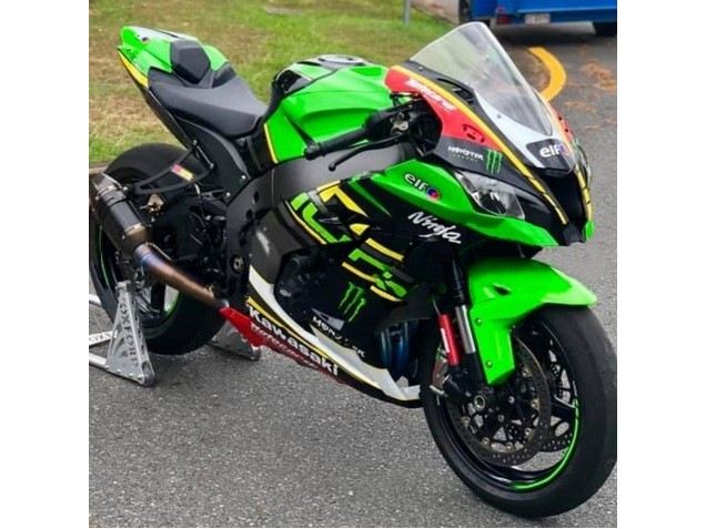 2016-2020 Kawasaki ZX10R Motorcycle Fairings - Green Yellow Red Black Elf Monster UK Manufacturers