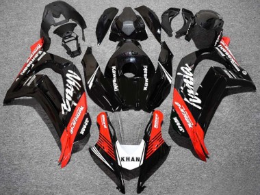 2016-2020 Kawasaki ZX10R Motorcycle Fairings - Glossy Black Red White KHAN Spark UK Manufacturers