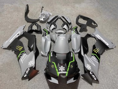 2021-2025 Kawasaki ZX10R Motorcycle Fairings - Grey Matte Black Green White Elf Snow Monster UK Manufacturers