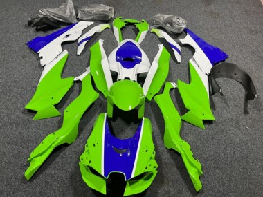 2021-2025 Kawasaki ZX10R Motorcycle Fairings - White Green Blue UK Manufacturers