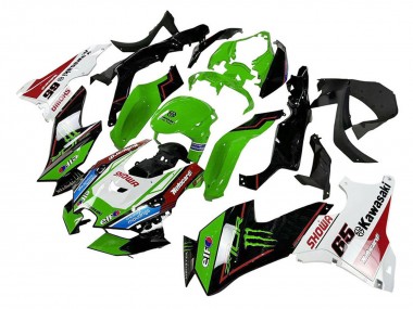 2021-2025 Kawasaki ZX10R Motorcycle Fairings - Green Black White Red Blue Showr Elf Monster UK Manufacturers
