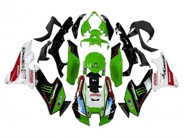 2021-2025 Kawasaki ZX10R Motorcycle Fairings - Green Black White Red Blue Showr Elf Monster UK Manufacturers