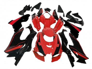 2021-2025 Kawasaki ZX10R Motorcycle Fairings - Red Glossy Black UK Manufacturers