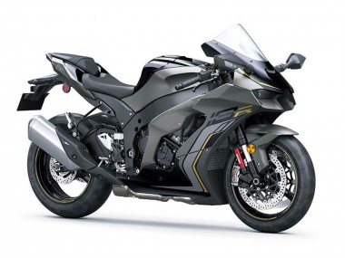 2021-2025 Kawasaki ZX10R Motorcycle Fairings - Black Grey Gold UK Manufacturers