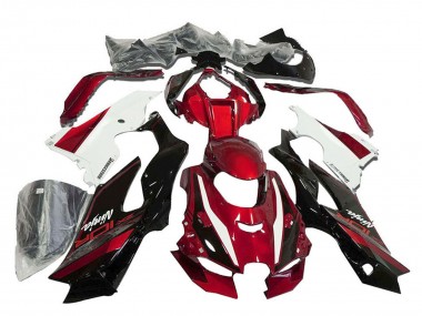 2021-2025 Kawasaki ZX10R Motorcycle Fairings - Red White Glossy Black UK Manufacturers