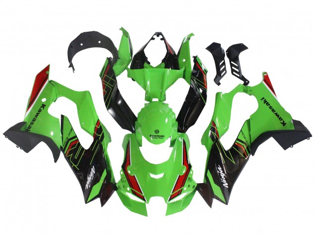 2021-2025 Kawasaki ZX10R Motorcycle Fairings - Green Black Red UK Manufacturers