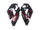 2006-2011 Kawasaki ZX14R ZZR1400 Motorcycle Fairing Kits - Glossy Black Red Flame UK Manufacturers