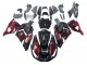 2006-2011 Kawasaki ZX14R ZZR1400 Motorcycle Fairing Kits - Glossy Black Red Flame UK Manufacturers