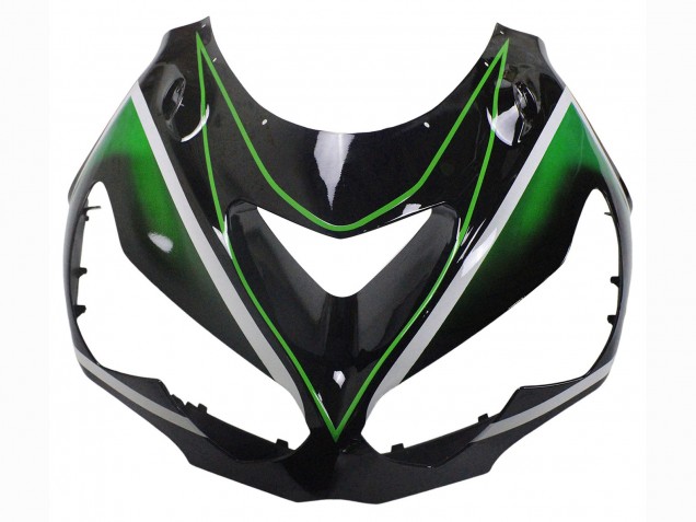 2012-2024 Kawasaki ZX14R ZZR1400 Motorcycle Fairings - Green Glossy Black Stripe UK Manufacturers