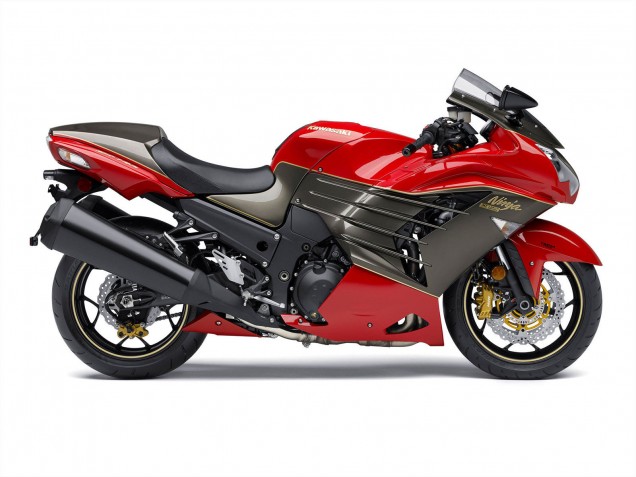 2012-2024 Kawasaki ZX14R ZZR1400 Motorcycle Fairings - Red Matte Black Gold Ninja UK Manufacturers