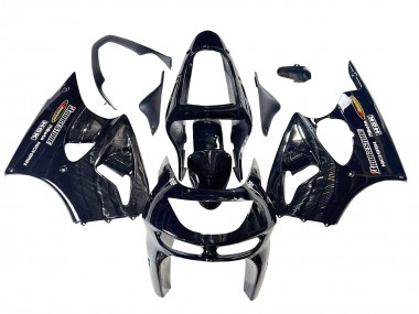 1998-1999 Kawasaki ZX6R Motorcycle Fairings - Glossy Black Yellow Elf Bridgestone UK Manufacturers