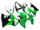 1998-1999 Kawasaki ZX6R Motorcycle Fairings - Green White Glossy Black UK Manufacturers