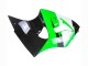 1998-1999 Kawasaki ZX6R Motorcycle Fairings - Green White Glossy Black UK Manufacturers