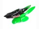 1998-1999 Kawasaki ZX6R Motorcycle Fairings - Green White Glossy Black UK Manufacturers