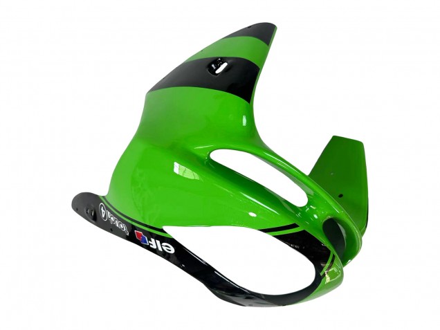 1998-1999 Kawasaki ZX6R Motorcycle Fairings - Green Glossy Black Elf Bridgestone UK Manufacturers