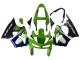 1998-1999 Kawasaki ZX6R Motorcycle Fairings - Green White Blue Silver Glossy Black UK Manufacturers