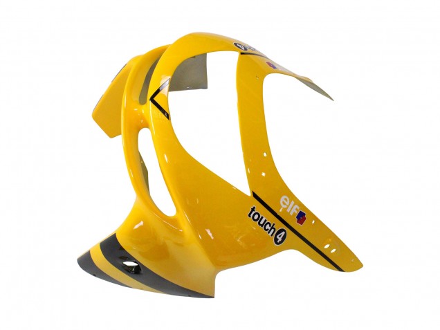 1998-1999 Kawasaki ZX6R Motorcycle Fairings - Yellow Black Monster Elf Bridgestone UK Manufacturers