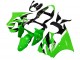 2000-2002 Kawasaki ZX6R Motorcycle Fairings - Green White Black UK Manufacturers