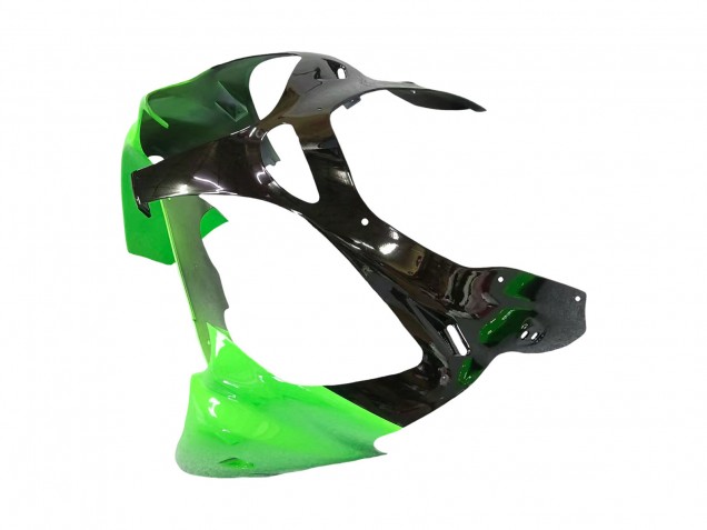 2000-2002 Kawasaki ZX6R Motorcycle Fairings - Green White Black UK Manufacturers