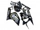2003-2004 Kawasaki ZX6R Motorcycle Fairings - Glossy Black White Motul Lucky Strike UK Manufacturers