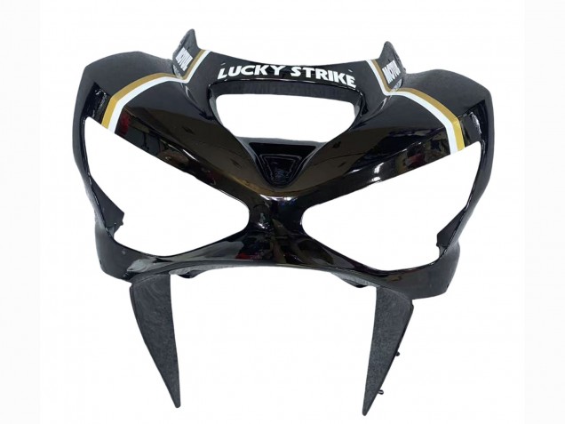 2003-2004 Kawasaki ZX6R Motorcycle Fairings - Glossy Black White Motul Lucky Strike UK Manufacturers