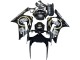 2003-2004 Kawasaki ZX6R Motorcycle Fairings - Glossy Black White Motul Lucky Strike UK Manufacturers