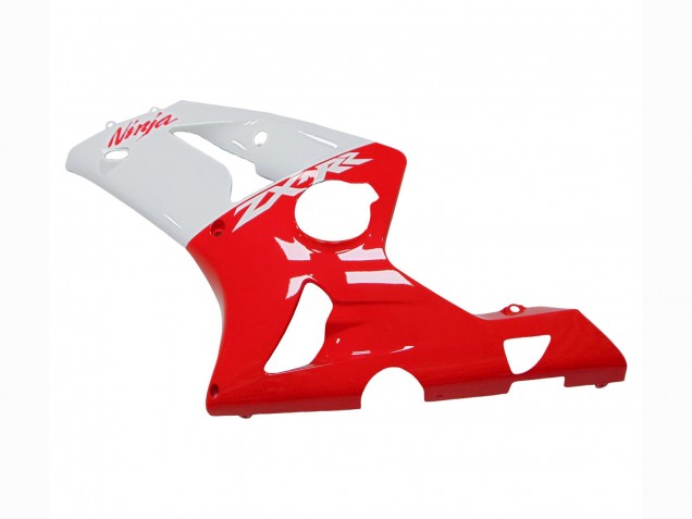 2003-2004 Kawasaki ZX6R Motorcycle Fairings - White Red UK Manufacturers