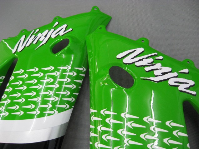 2003-2004 Kawasaki ZX6R Motorcycle Fairings - Green White Black Elf Bridgestone UK Manufacturers