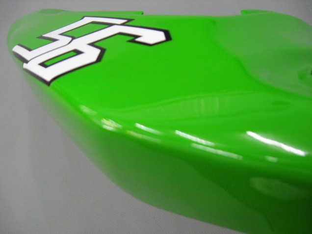 2003-2004 Kawasaki ZX6R Motorcycle Fairings - Green White Black Elf Bridgestone UK Manufacturers