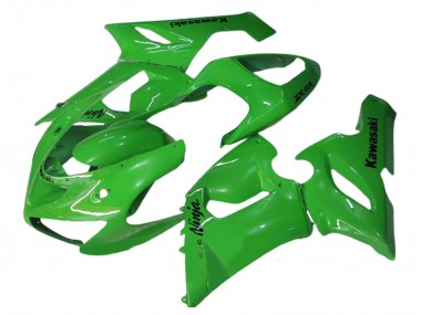 2005-2006 Kawasaki ZX6R Motorcycle Fairings - Green UK Manufacturers