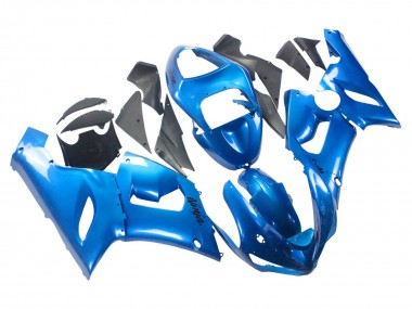 2005-2006 Kawasaki ZX6R Motorcycle Fairings - Glossy Blue UK Manufacturers