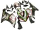 2005-2006 Kawasaki ZX6R Motorcycle Fairings - Black Silver Green Red K-26 UK Manufacturers