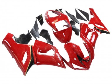 2005-2006 Kawasaki ZX6R Motorcycle Fairings - Red Yellow Black UK Manufacturers