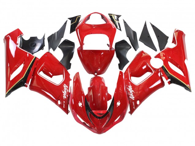 2005-2006 Kawasaki ZX6R Motorcycle Fairings - Red Yellow Black UK Manufacturers